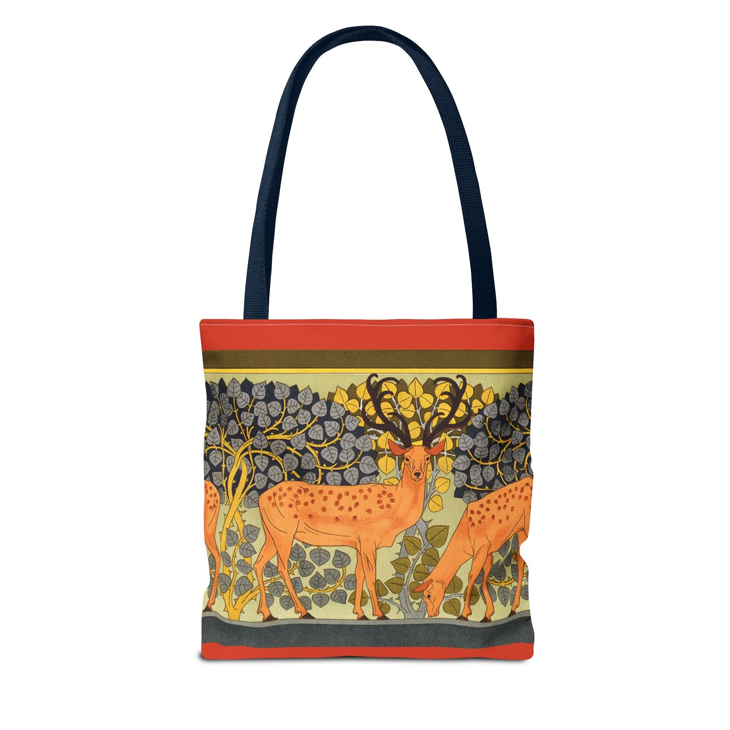 Tote Bag - Verneuil Deer in Forest (Red)