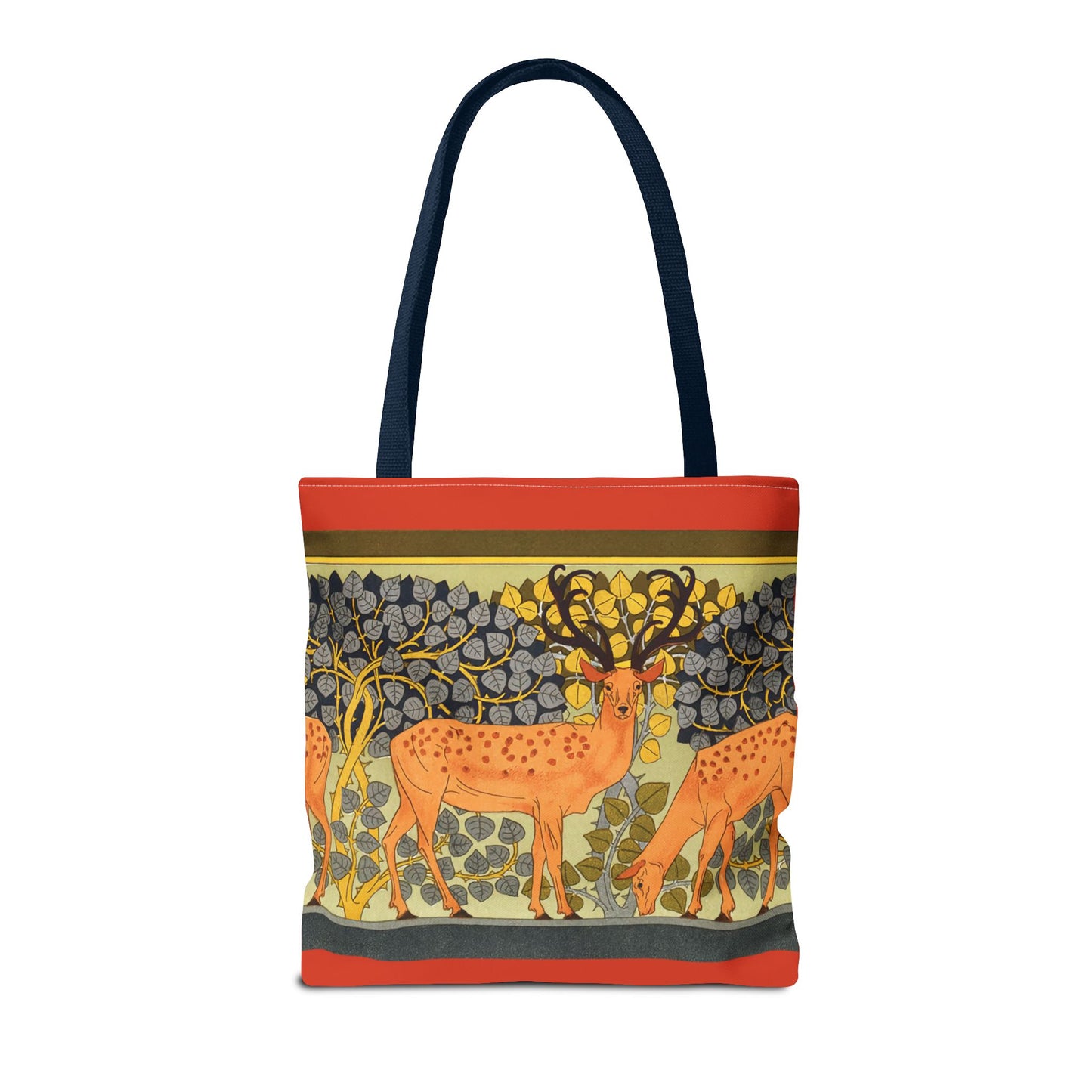 Tote Bag - Verneuil Deer in Forest (Red)