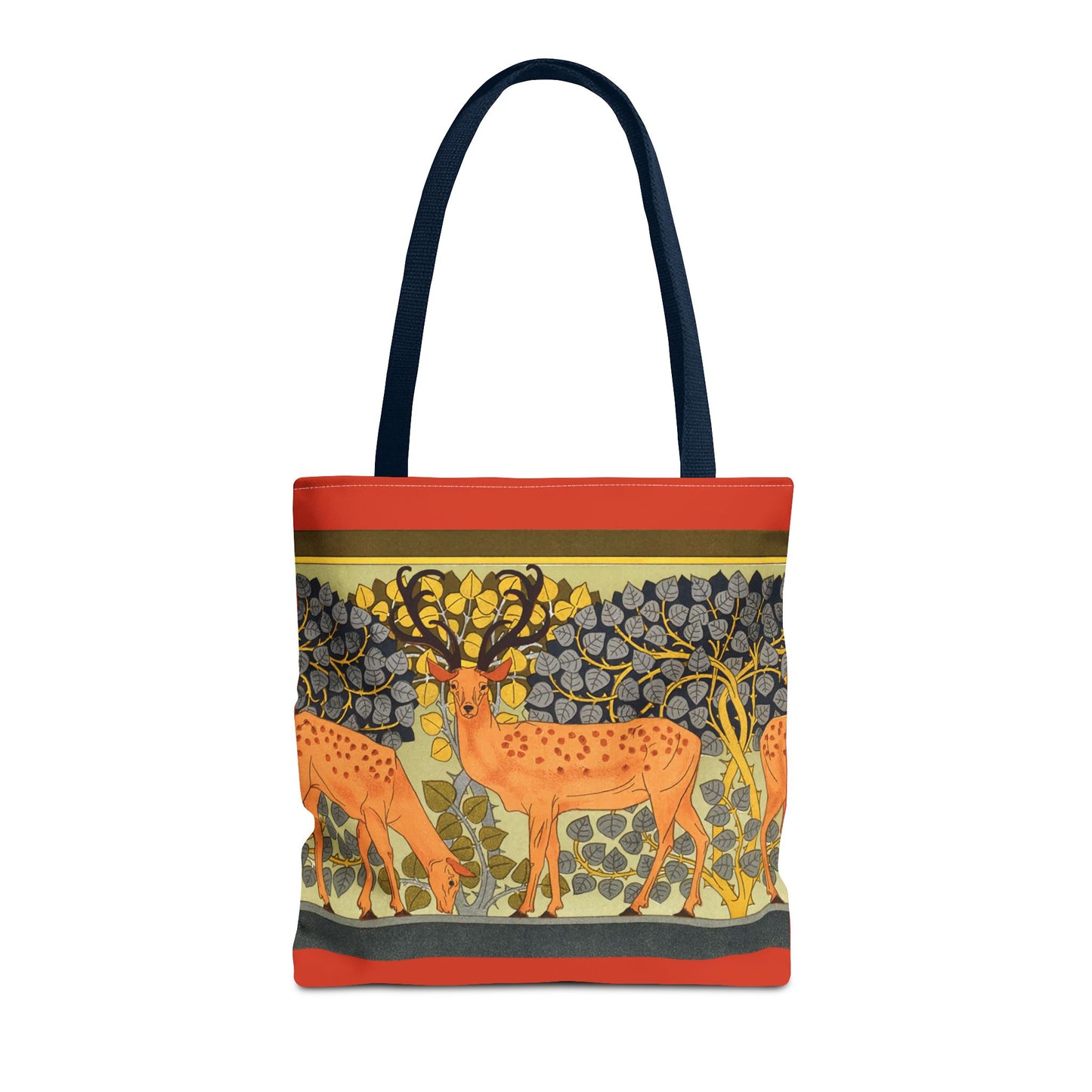Tote Bag - Verneuil Deer in Forest (Red)